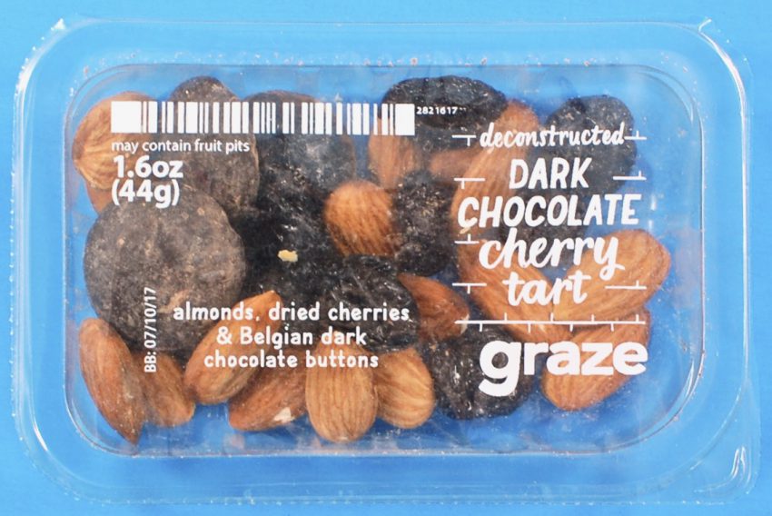 Graze chocolate cherry tart
