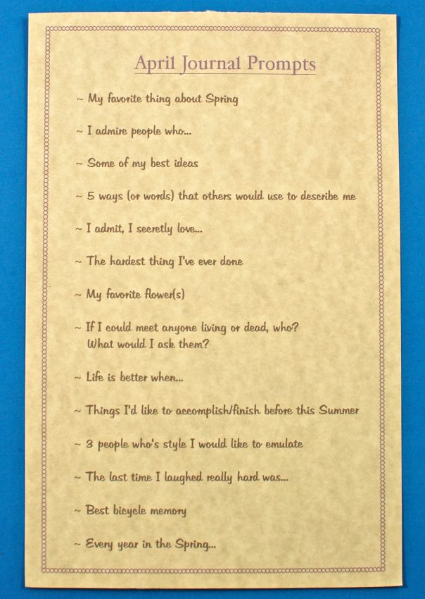journal prompts