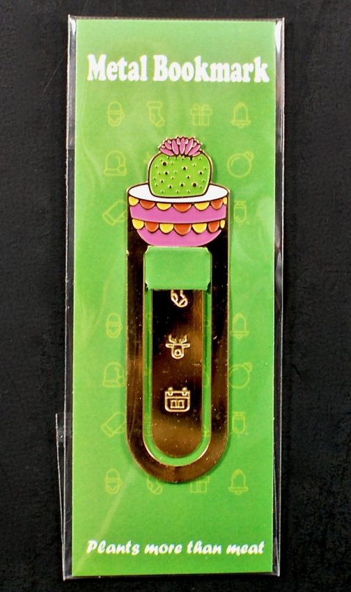 metal cactus bookmark