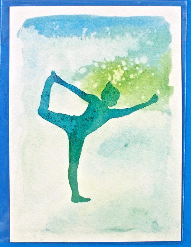 Happy Yogi watercolor