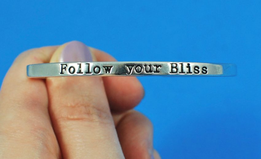 Follow Your Bliss bracelet
