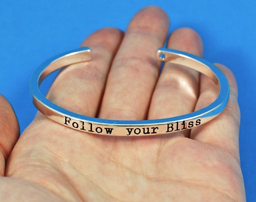 Follow Your Bliss cuff