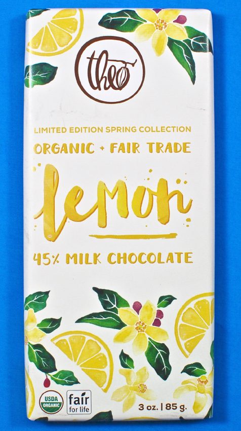 Theo lemon chocolate bar