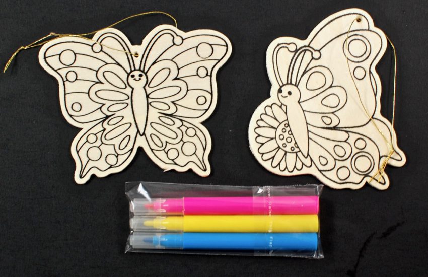 wooden butterfly craft