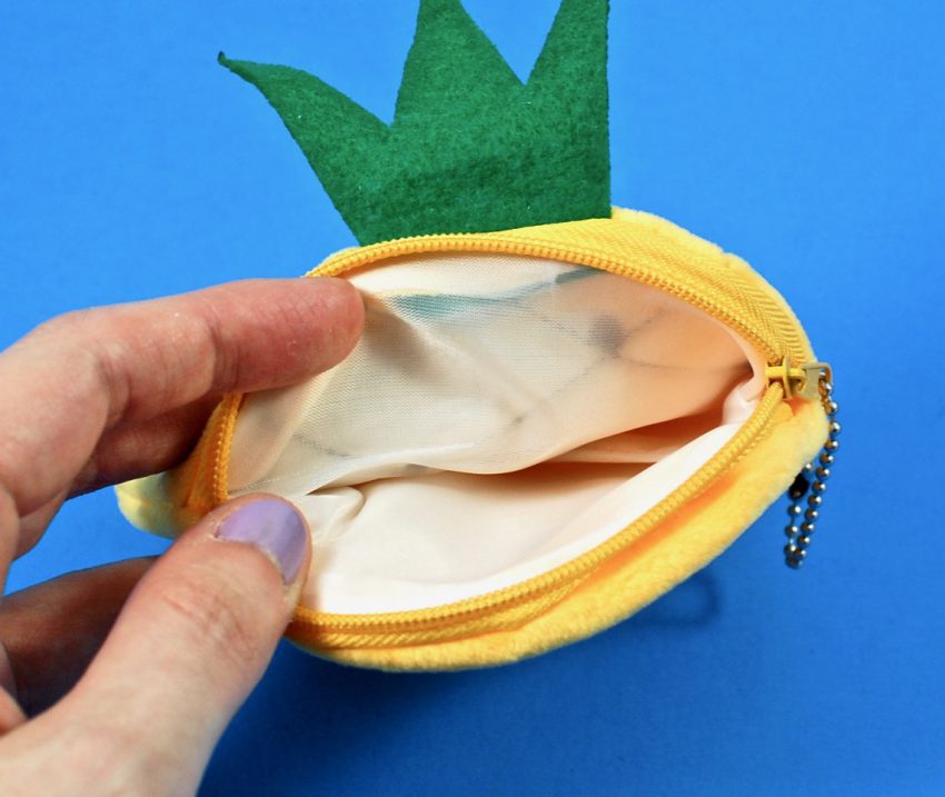 pineapple change purse