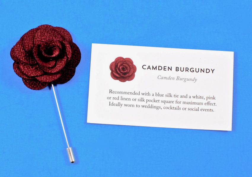 flower lapel pin