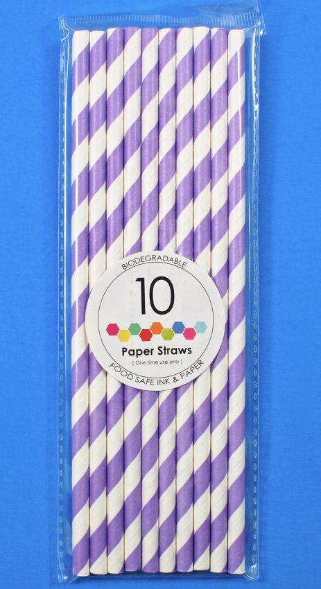 purple paper straws