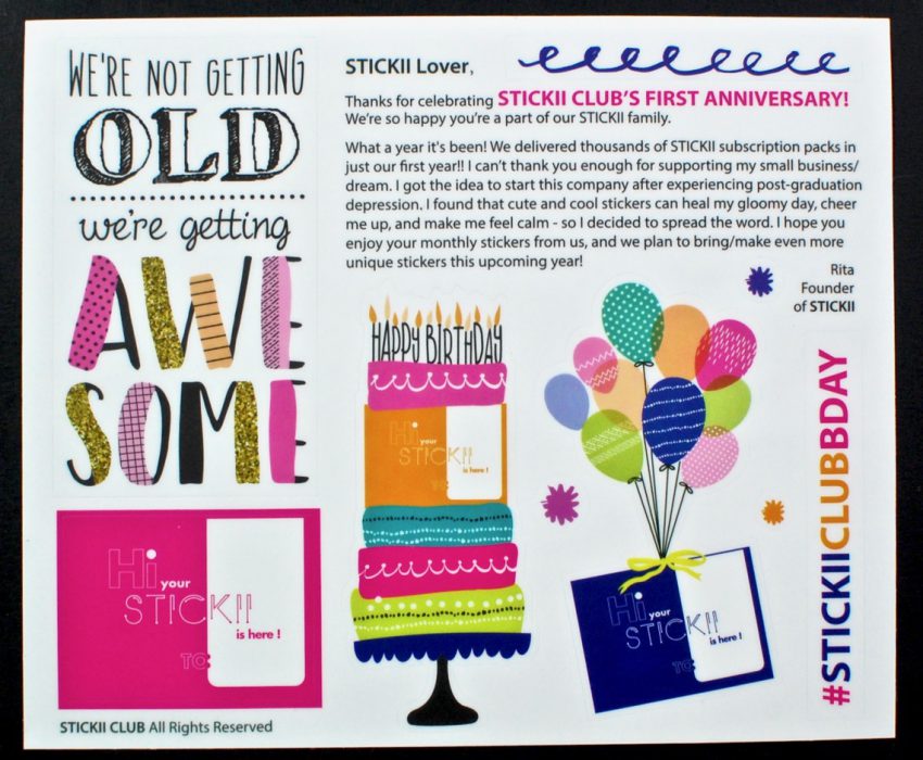 Stickii cute pack review