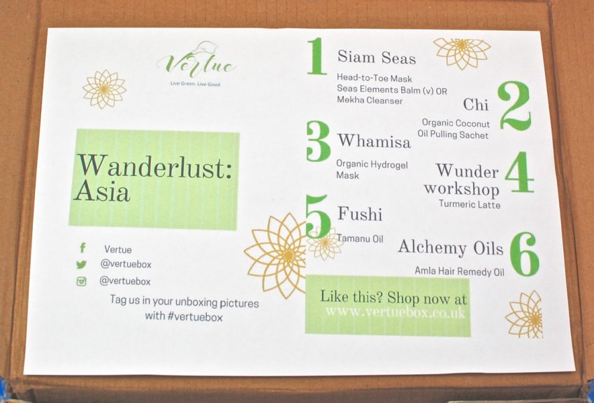 April 2017 Vertue box