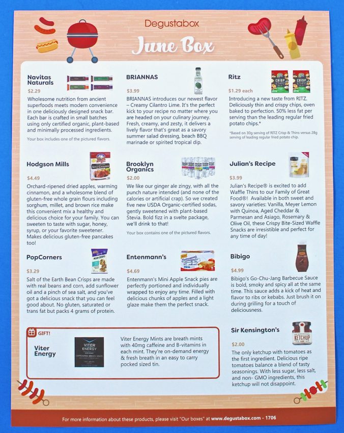 June 2017 Degusta box review