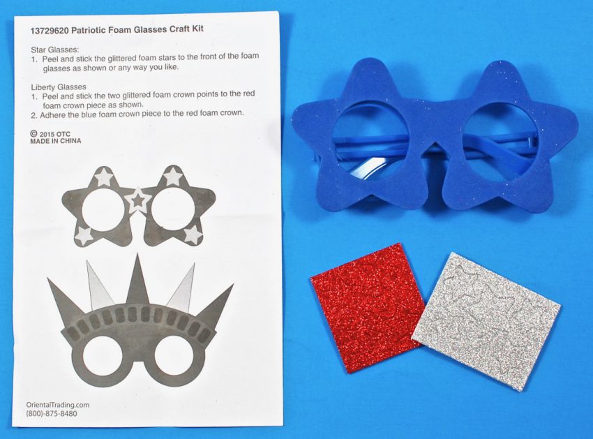 patriotic glasses craft