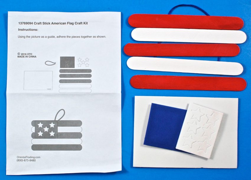 flag ornament craft