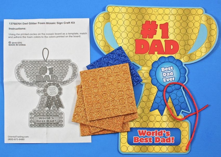 father's day mosaic craft