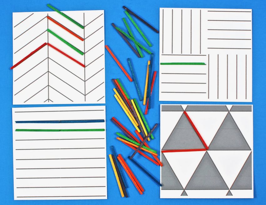 matchstick pattern cards