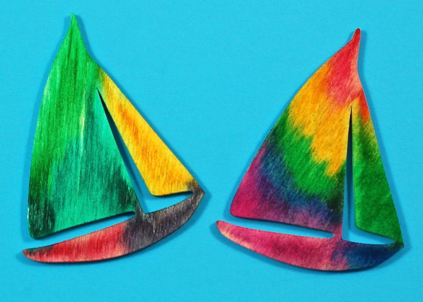 watercolor boats