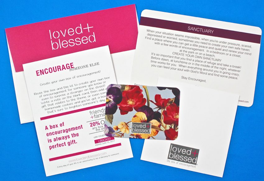 Loved and Blessed encouragement kit