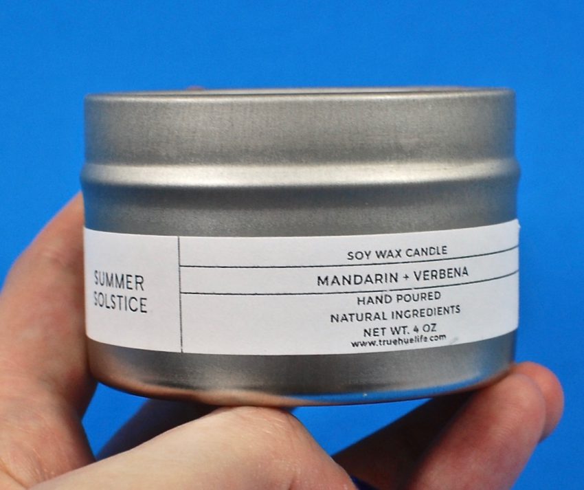 True Hue summer solstice candle