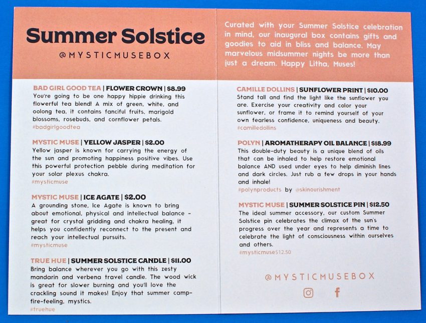 June 2017 Mystic Muse review
