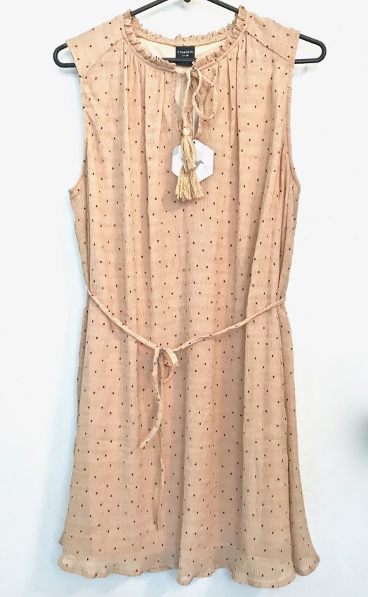 ruffle dress with belt
