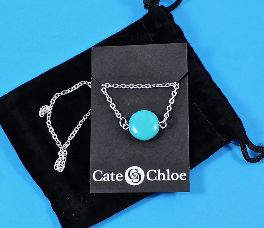 Tatiana "Bliss" 18k White Gold Plated Turquoise Necklace
