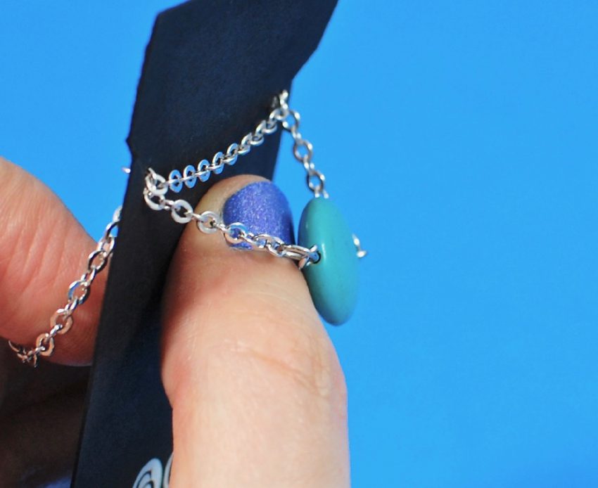 Tatiana "Bliss" 18k White Gold Plated Turquoise Necklace