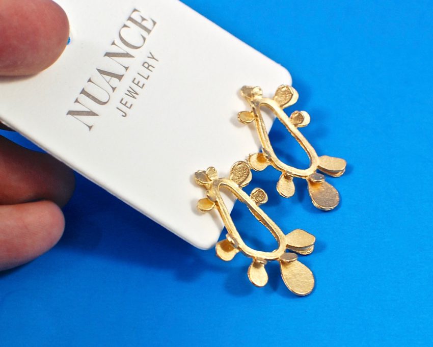 Nuance splatter hoop earrings