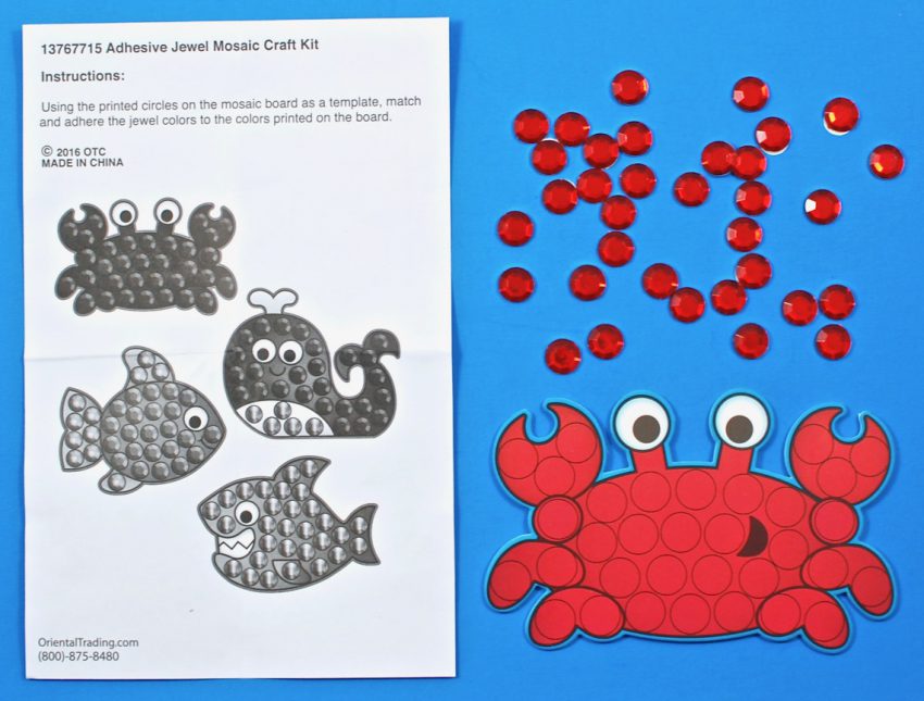 mosaic crab craft