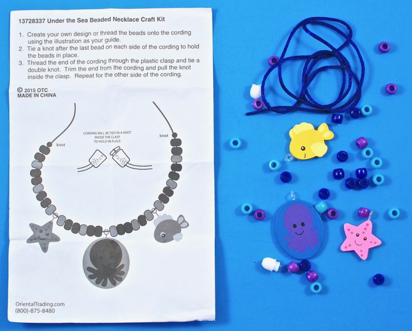 sea life necklace kit