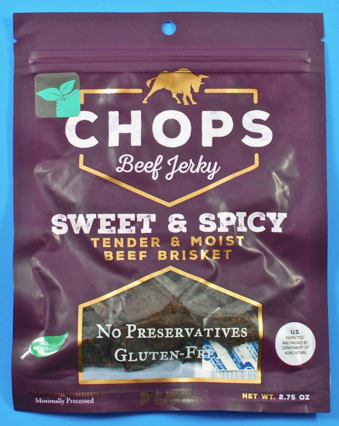 Chops beef jerky