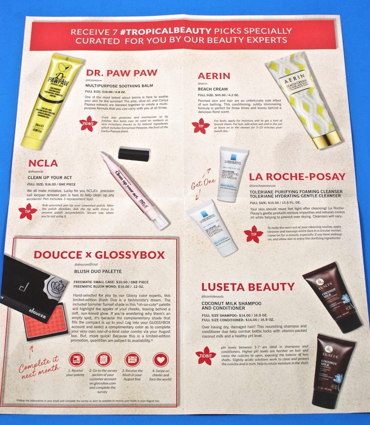 July 2017 Glossybox