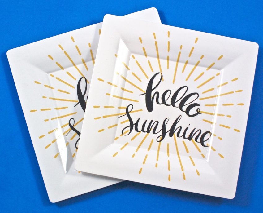 Hello Sunshine plates