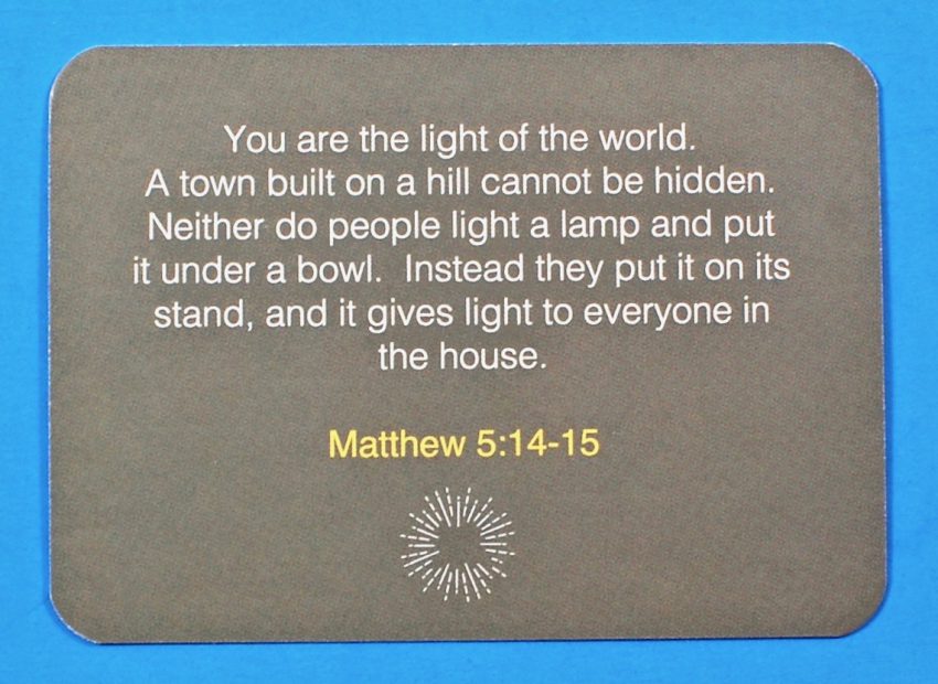 Loved + Blessed scripture card