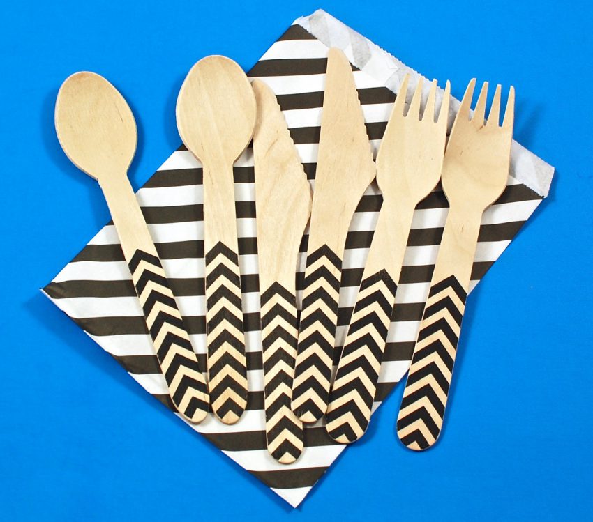 chevron utensils