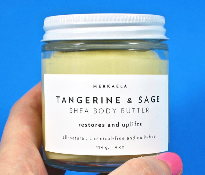 Tangerine & sage body butter
