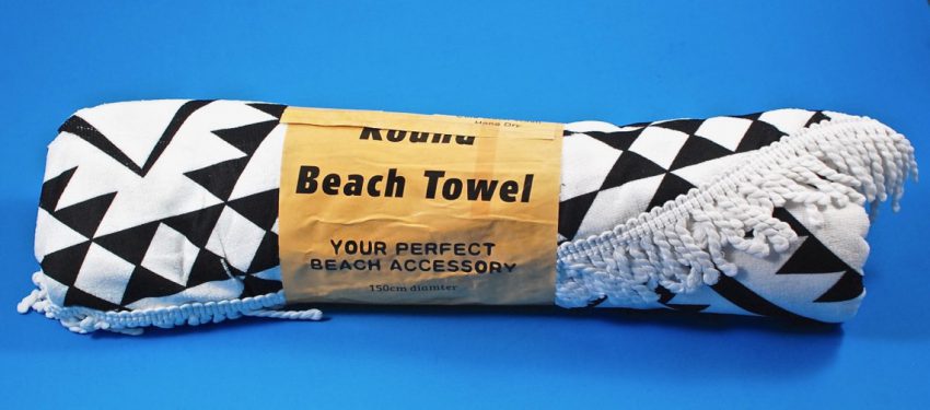 Round beach towel