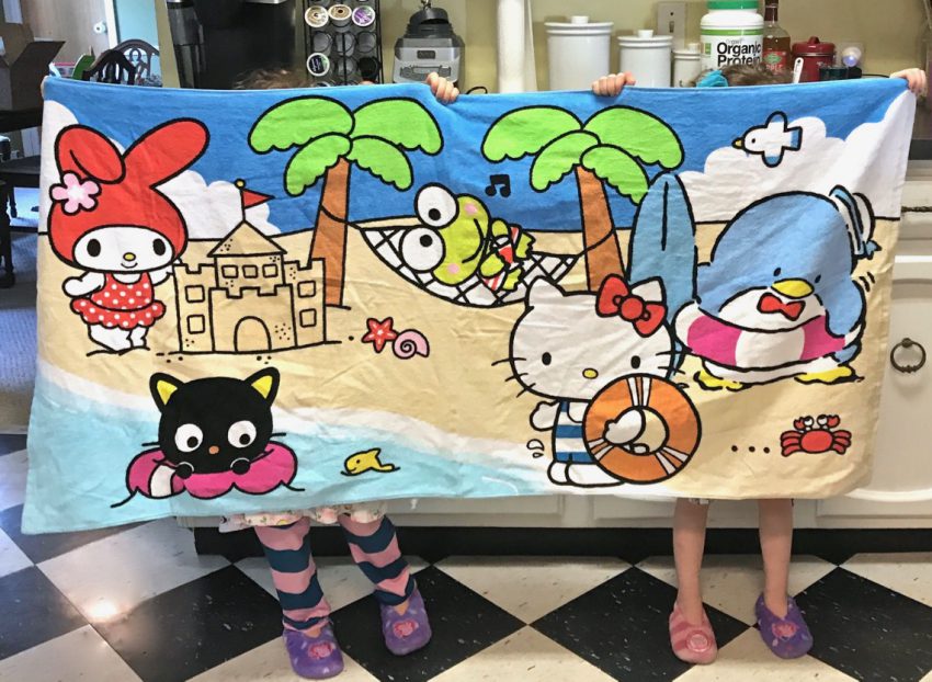 Sanrio beach towel