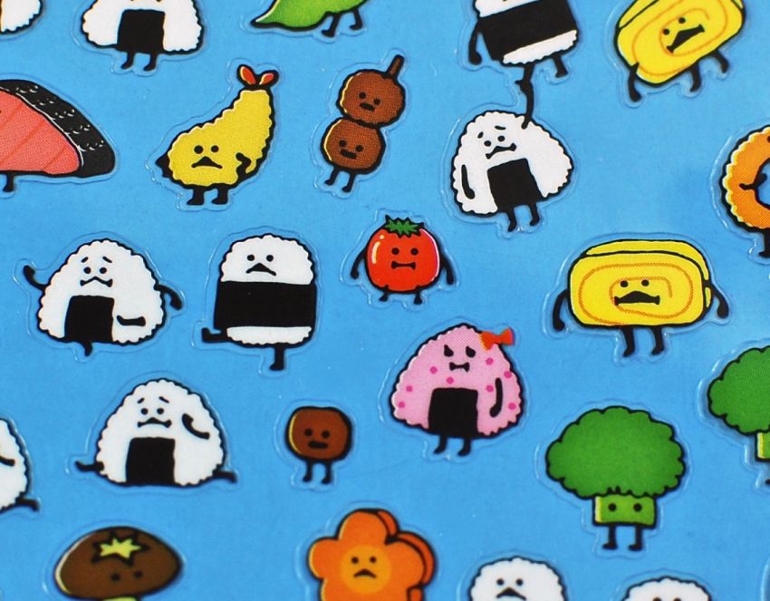 kawaii food stickers