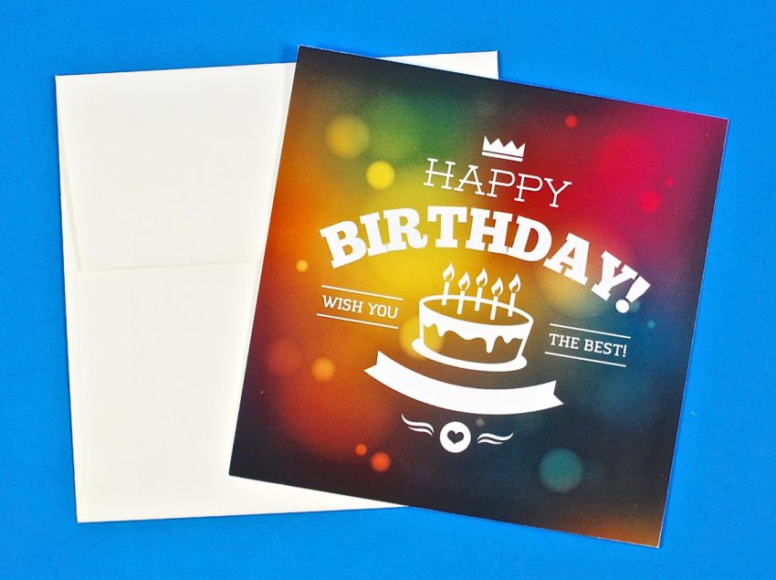 Magic birthday card