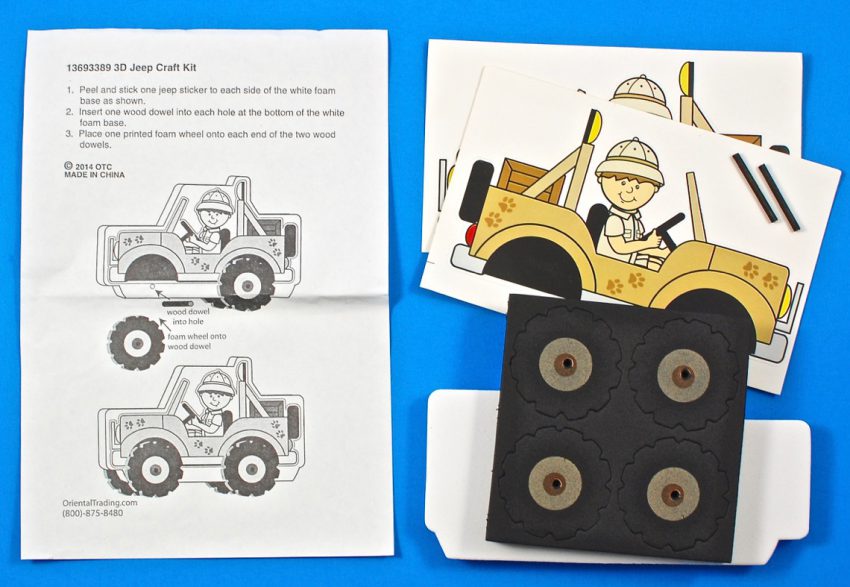 Safari vehicle craft kit