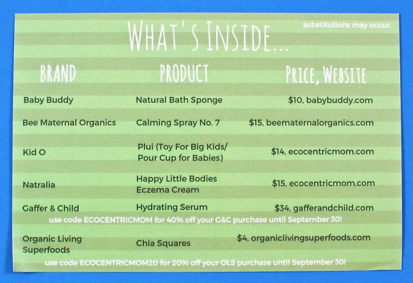 Ecocentric Mom unboxing