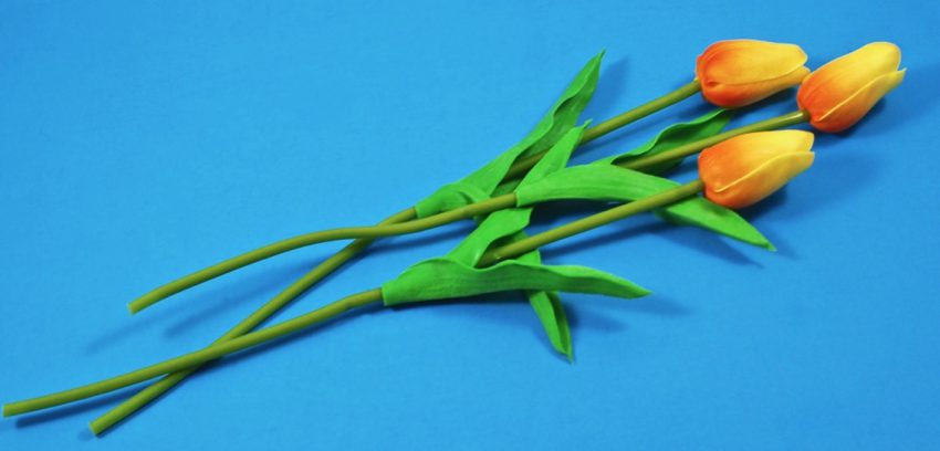 fake tulips