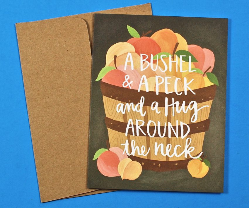 A Bushel & A Peck card