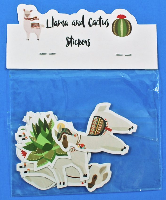 llamas and cacti stickers
