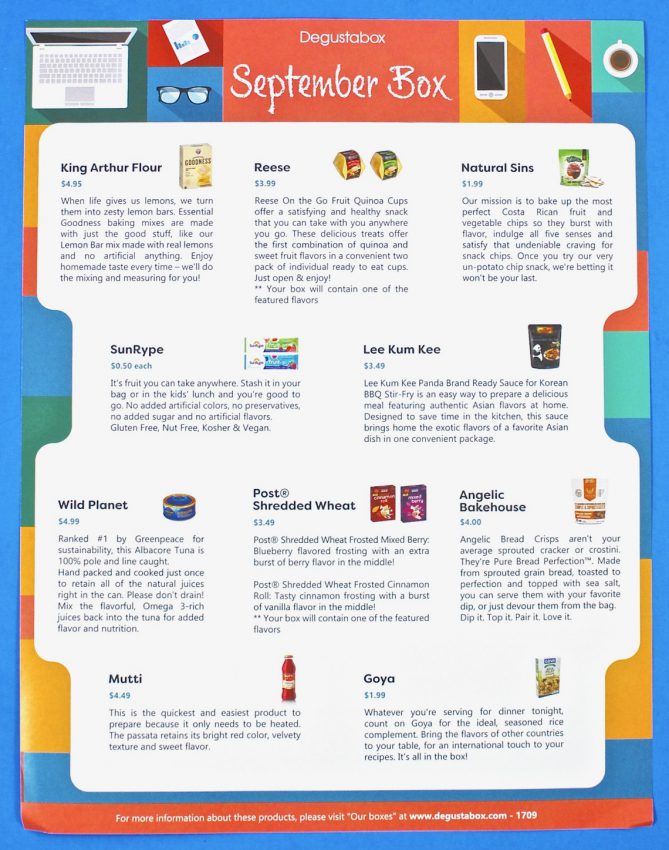 degustabox contents