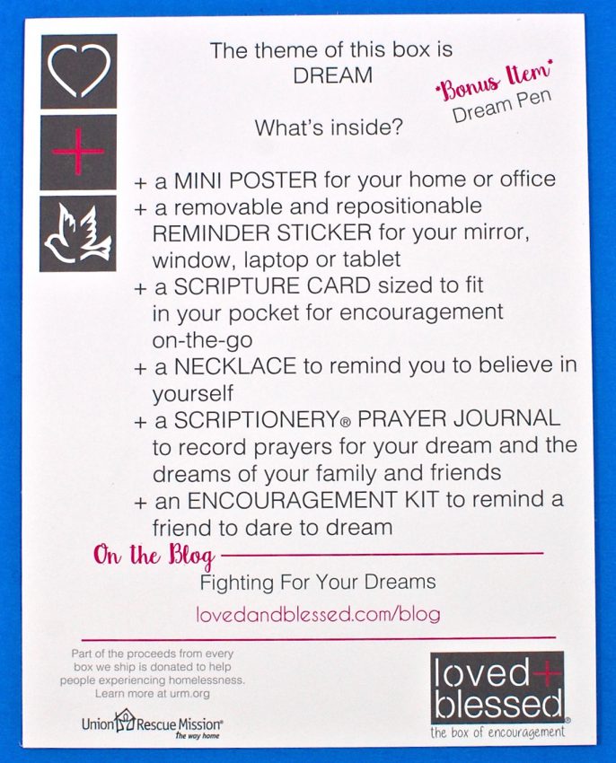 Loved + Blessed box review