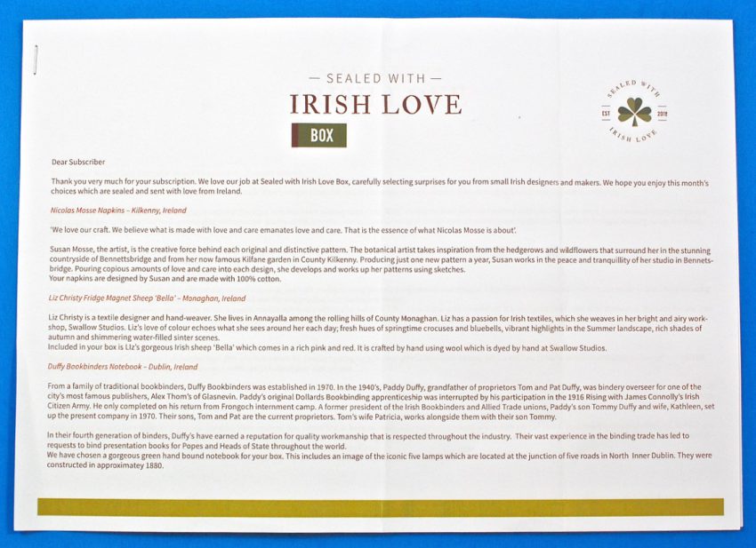 Irish subscription box review