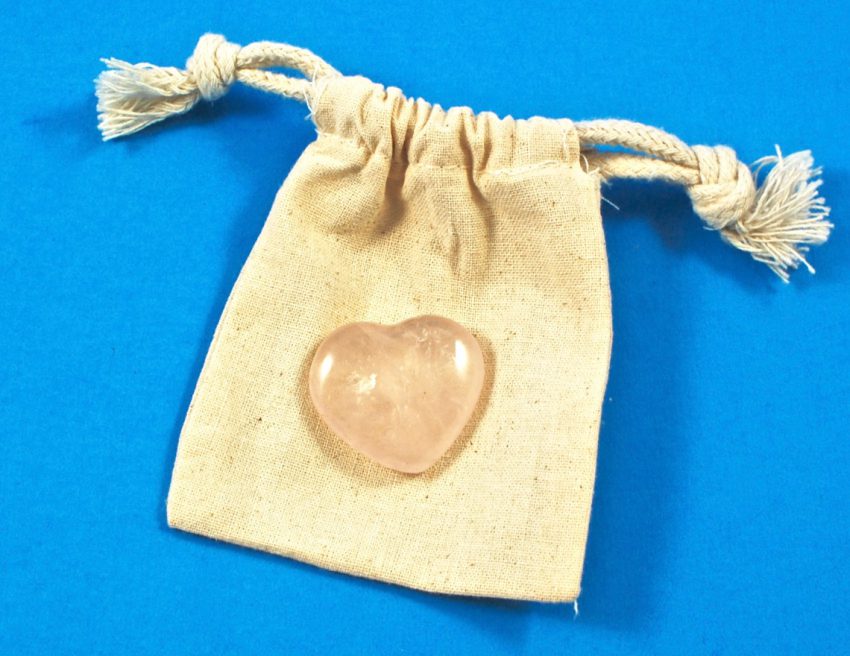 rose quartz heart