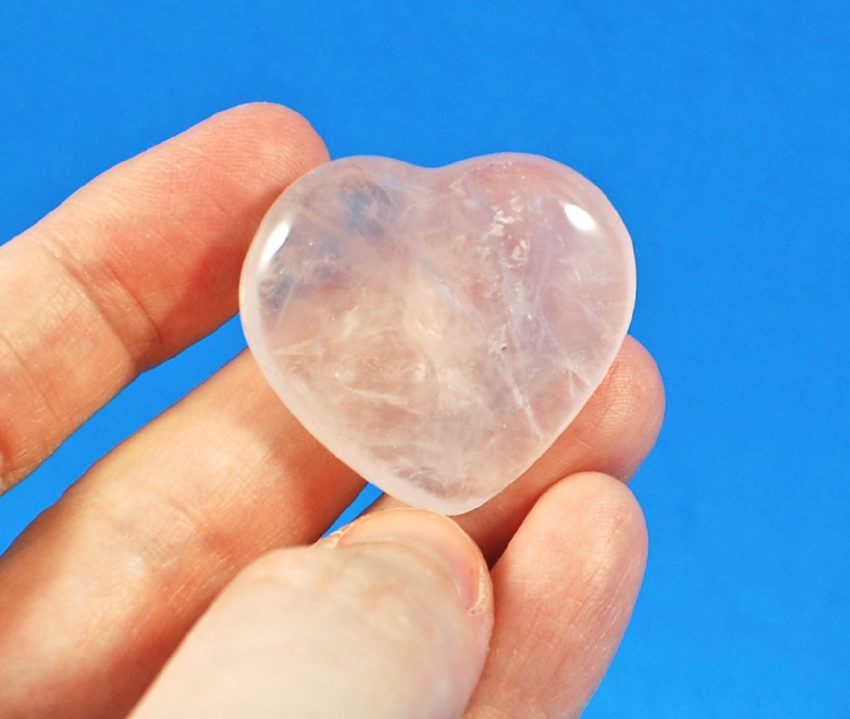 rose quartz heart