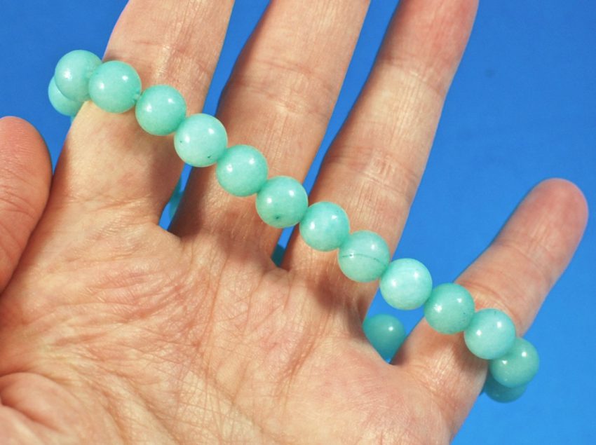 amazonite beaded bracelet