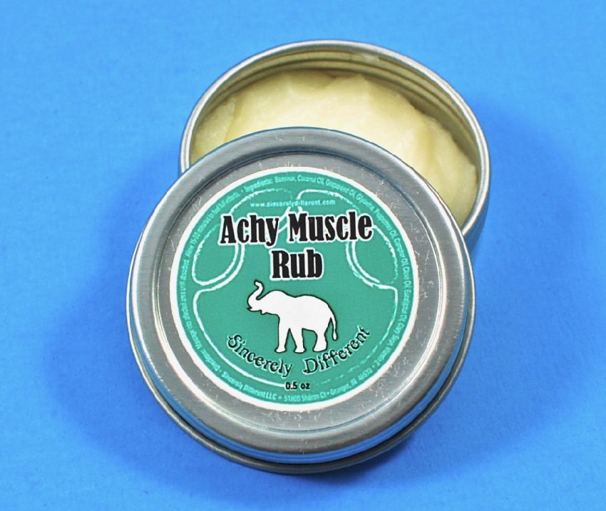 Sincerely Different muscle rub